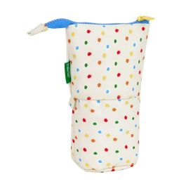 Estuche Escolar con Accesorios Benetton Topitos Blanco (8 x 19 x 6 cm) (32 Piezas) Estuche Escolar con Accesorios Benetton Topitos Blanco (8 x 19 x 6 cm) (32 Piezas)