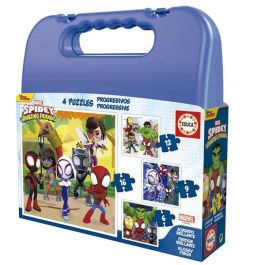 Puzzles progresivos 6-9-12-16 piezas spidey y sus increíbles amigos en maletin Puzzles progresivos 6-9-12-16 piezas spidey y sus increíbles amigos en maletin