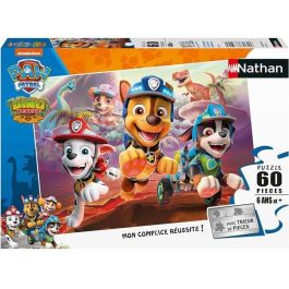 Puzzle 60 p - Paw Patrol al rescate de los dinosaurios