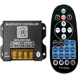 HLP-YS-BLE-RFT30 Dimmer LED Inteligente con Control Bluetooth, App y RF 25 Teclas, Ritmo Musical y Temporizador DC 5-24V Precio: 8.49999953. SKU: B1J9R3A2EM