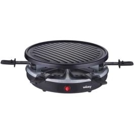 WEASY LUGA60 - Raclette y parrilla para 4 personas - 900W - Revestimiento antiadherente - 30x30cm - Placa extraíble