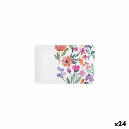 Bandeja de Aperitivos La Mediterránea Flores 20 x 13 x 2 cm (24 Unidades) Precio: 49.69000036. SKU: B14NJSS98M