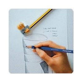 Staedtler Lápiz de grafito Noris 2B. Mina resistente, madera certificada PEFC. Ideal para dibujo y escritura.
