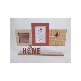 DKD Home Decor Juego de 4 Marcos Multifoto Shabby para 2 Fotos, de MDF y Cristal, Rosa Natural, 42x27x5 cm Precio: 26.20134. SKU: B139QK8GQL