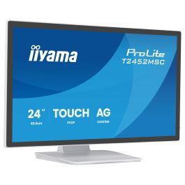 Iiyama ProLite T2452MSC-W1AG Monitor táctil IPS 60,5 cm (24") Full HD (1920x1080) 100Hz, 5ms, 400 cd/m², Blanco