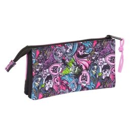 Bolso Escolar Portatodo Safta Triple Monster High 120x220x30 mm Bolso Escolar Portatodo Safta Triple Monster High 120x220x30 mm