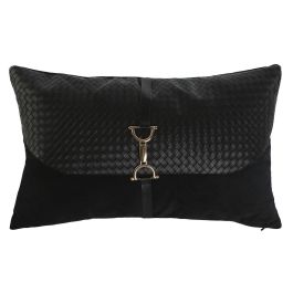 Cojin Item Home DKD Home Decor Negro Dorado 10 x 30 x 50 cm Precio: 15.94999978. SKU: B1KNMMVAV3