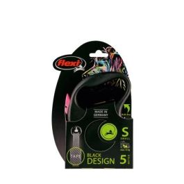 Flexi Correa Black Design S Cinta 5m Rosa