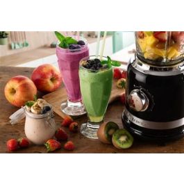 Ariete 585/02 Batidora de Vaso Moderna Negra 4 Velocidades con Función Pulse Vaso de Vidrio