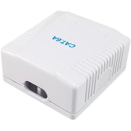 Equip Roseta Superficie RJ45 Cat.6A UTP 2 Puertos Color Blanco