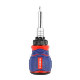 Workpro Destornillador de Carraca. Juego de 11 Piezas con Mango Magnético y Puntas de Cromo Vanadio (Sl3, Sl6, Ph1, Ph2, Ph3, H4, H5, H6, T20, T25) y Barra de Extensión Precio: 10.78999955. SKU: B1H57GSHEK