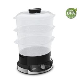 SEB VC204800 Vaporizador ultracompacto 9L, 3 boles apilables, Recipiente para cereales, Cocción saludable, Temporizador, Parada automática, Fácil de almacenar