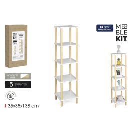 Estanteria Madera Cuadr.5 Niv.White Moblekit Precio: 49.35999948. SKU: B14QBQ2N98
