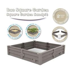 Arenero con 2 usos, usa la arena para jugar o para cultivar. capacidad 60-70 litros. 77x76x17 cm Arenero con 2 usos, usa la arena para jugar o para cultivar. capacidad 60-70 litros. 77x76x17 cm