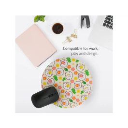 Wondee Alfombrilla de Ratón Molang Redonda Plant Lover Antideslizante Control Preciso 200mm