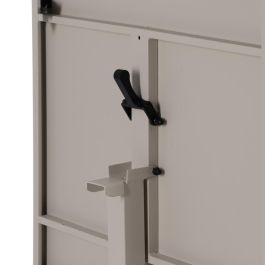 Mesa Auxiliar Plegable Taupe Acero 70 X 70 X 74 cm