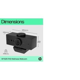 HP Webcam Video FHD 1080P, 30 FPS, Compatible con Windows Hello, Corrección Automática de Luz y Fondo, Micrófonos con Reducción de Ruido - 625 HP Webcam Video FHD 1080P, 30 FPS, Compatible con Windows Hello, Corrección Automática de Luz y Fondo, Micrófonos con Reducción de Ruido - 625