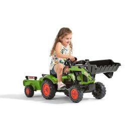 Falk Retroexcavadora CLAAS Arion 410 con Remolque Caja Abierta, Volante con Bocina y Barra Antivuelco, Niños +2 Años Falk Retroexcavadora CLAAS Arion 410 con Remolque Caja Abierta, Volante con Bocina y Barra Antivuelco, Niños +2 Años