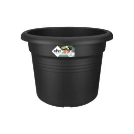 Jardinera Elho Green Basics Cilinder 55 - Negro - Ø 54 x H 41 cm - exterior - 100% reciclado