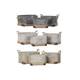 Cesta Multiusos DKD Home Decor Beige Gris Marrón claro 40 x 30 x 24 cm Madera 3 Piezas (3 Unidades) Precio: 100.94999992. SKU: S3018572