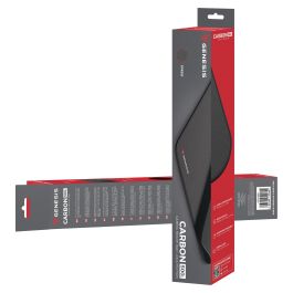 GENESIS Alfombrilla de Ratón Gaming Carbon 500 L LOGO Negra Superficie Speed Impermeable 400x330mm