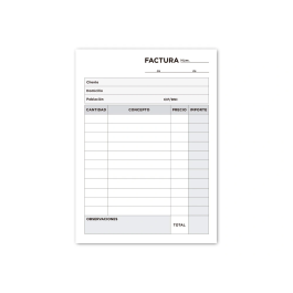 Liderpapel Talonario T301 Facturas 8º Original y 2 Copias