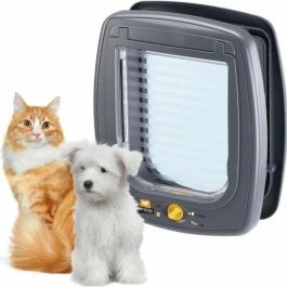 Ferplast FER8010690210766 Puerta para gatos Columpio 9 Gris, 26,2 x 10,2 x h 31,2 cm