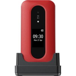 Doro L30 Teléfono Móvil Concha 4G con Pantalla 2.8" y Cámara 2MP, SIM Única, Batería 1150 mAh, Rojo/Blanco