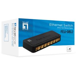 Level One Switch 8 Puertos Fast Ethernet FEU-0812 Plástico