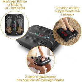 MEDISANA LM 100 - Masajeador Energizante de Pies y Piernas 2 en 1 Shiatsu + Vibración Estimulante, 2 Intensidades + Calor, Negro