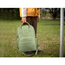 Antartik Glow Bags Mochila Antracita Acolchado Portátil 15' Verde 25L 440x33x115 mm