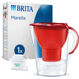 Brita Jarra Marella Roja 2.4L con 1 Cartucho Filtro Maxtra Pro All-in-1 Precio: 31.50000018. SKU: B16E46LLYV
