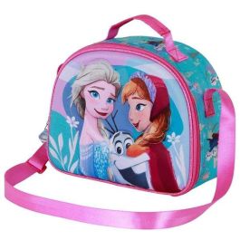 Karactermania Bolsa Portamerienda 3D Frozen 2 Family Azul 25.5x10x20 cm con Cremallera y Forro Isotérmico