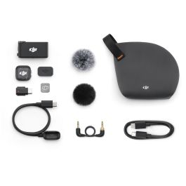 DJI AABIB71351 Kit de micrófono inalámbrico DJI Mic 3 - 1 Transmisor (TX) y 1 Receptor (RX)