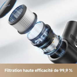 Mova MOV6977328062215 Aspiradora Vertical Inalámbrica 150W, 90 Minutos de Batería, Cepillo Multisuperficie OptiInsight