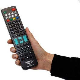 Xoro XRC 8F1 Mando a distancia universal para receptor de televisión, soporta hasta 8 dispositivos, color negro