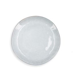 Quid Plato Llano Cerámico Boreal Azul 27 cm con Relieves Orgánicos (4 Unidades) Apto Lavavajillas y Microondas