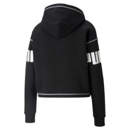 Sudadera con Capucha Mujer Puma Puma Power Fl Negro