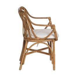 Sillón Natural Ratán Decoración 62 X 55 X 83 cm