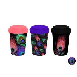 DKD Home Decor Mug Moderno Colección Peacock Porcelana y Silicona Multicolor Surtido 400ml Apto Lavavajillas (6 Unidades) Precio: 15.49999957. SKU: B13AFJJTMB