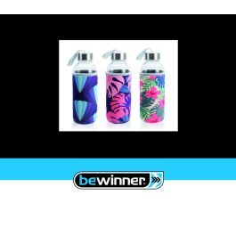Botella de agua de vidrio 400 ml Bewinner - Inde (24 Unidades) Botella de agua de vidrio 400 ml Bewinner - Inde (24 Unidades)