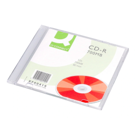 Q-connect CD-R Capacidad 700MB Duración 80min Velocidad 52x Caja Slim