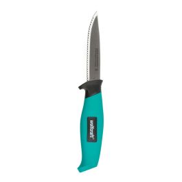 Wolfcraft Cuchillo de exterior con estuche 4086000 - Cuchilla 95 mm, Incluye funda, Verde/negro/metal Precio: 10.50000006. SKU: S7910354