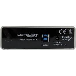 LC-Power Caja Externa para Disco Duro 3.5" SATA a USB 3.2 Gen 1 (3.1 Gen 1) de 6 Gbit/s Negra para 1 Unidad LC-35U3
