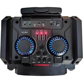 Inovalley MS01XXL Altavoz Trolley de Karaoke Bluetooth 800W Luminoso Pantalla LED USB con Micrófono y Batería Recargable