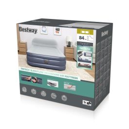 Bestway Cama Hinchable 67923 Tritech SleekFlow 2 Plazas 226 x 152 x 84 cm con Cabecero y Bomba Integrada