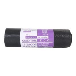 15 Sacos de Basura Greentime Eco 70x75 cm, 50L (35 Unidades) 15 Sacos de Basura Greentime Eco 70x75 cm, 50L (35 Unidades)