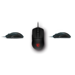 MSI Ratón Forge GM100 Óptico 1000/1600/3200/6400 DPI USB 2.0 Negro 7 Botones S12-0402310-HH9
