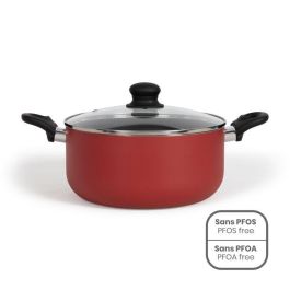 Horno holandés de 24 cm - LIVOO - MEP150R - Antiadherente sin PFOA ni PFOS - Mangos de silicona - Apto para todo tipo de fuegos, incluida la inducción Precio: 35.78999952. SKU: B12RBVR4PJ