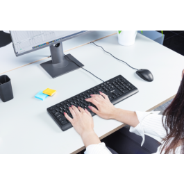 Trust Teclado Tk150 Compacto Silencioso Resistente a Vertidos Cable 1.8M